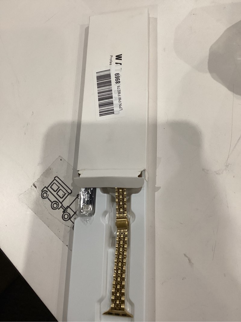 Condition photo showing New/Like New for slim watch band compatible with apple watch 41mm 45mm 42mm 44mm 40mm 38mm metal stainless steel watchband suitable for iwatch 10/9/8/7/6/5/4/3/2/1/se series women luxury strap 38mm 40mm 41mm gold