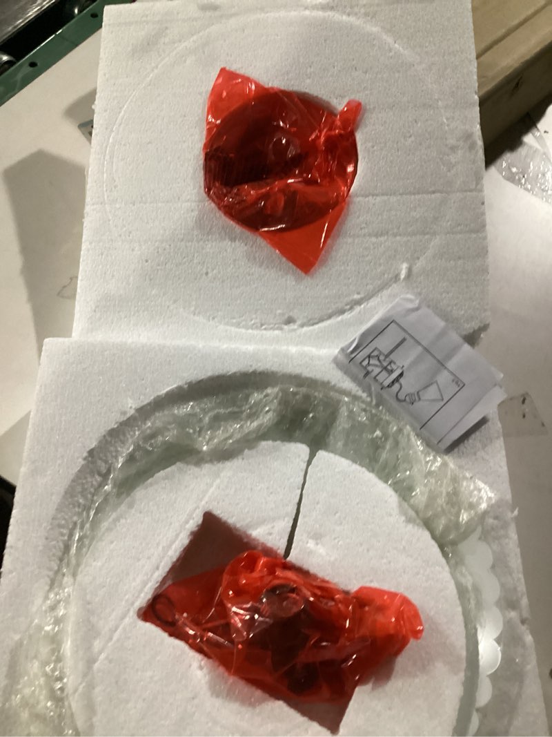 Condition photo showing New/Like New for Design House 501619 Traditional 2-Light Indoor Semi-Flush Ceiling Mount Dimmable Frosted Glass for Bedroom Hallway Kitchen Dining Room, White Round