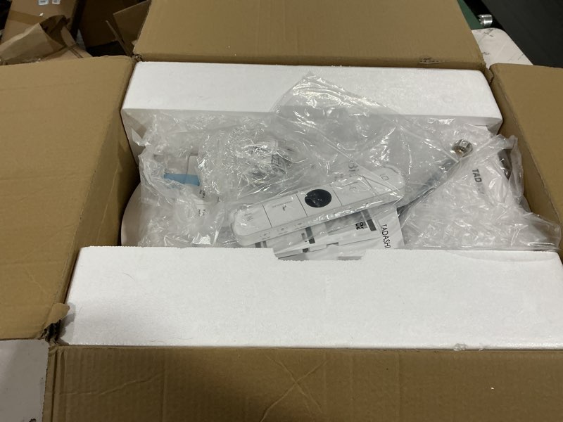 Condition photo showing As Is for tadashi bidet toilet seat elongated, heated toilet seat, instant warm water & dryer, feminine & rear wash, self-clean nozzle, slow close lid, child/eco/silent mode