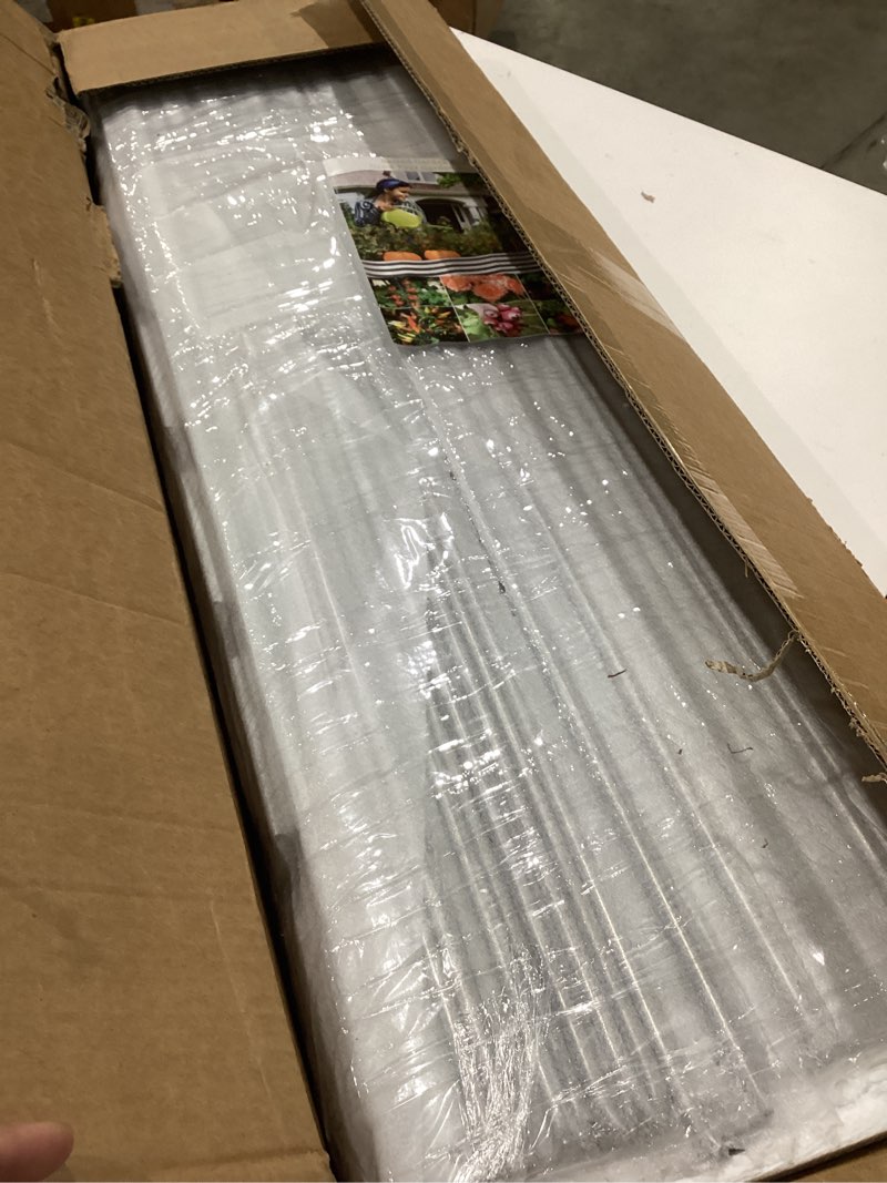 Condition photo showing Good Condition for quictent galvanized raised garden bed kit, 8x4x1.5 ft oval metal planter box tall for vegetables outdoor backyard, strengthened by crossbar, dark gray