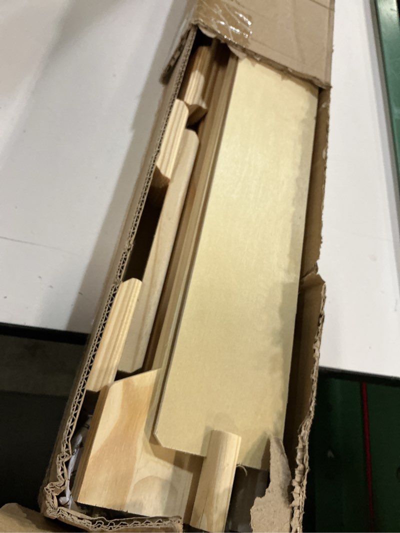 Condition photo showing As Is for Cross Stitch Frame Wooden Embroidery Floor Stand 360° Rotation Needlework Stand Frame Holder Lap Hands Stand with Adjustable Frame 75 x 40cm