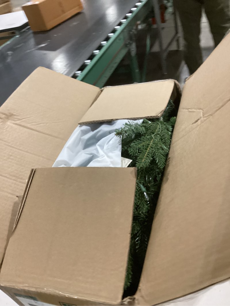 Condition photo showing Good Condition for 4FT Pre-Lit Artificial Christmas Tree with 628 PE&PVC Mixed Branch Tips, 200 Warm White Lights, Hinged Premium Spruce Fake Xmas Trees, Green, Foldable Base VFP40TA-668T-200L 4ft