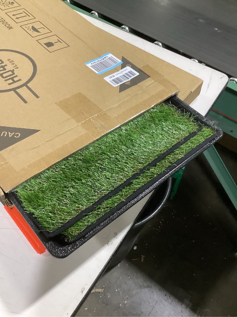 Condition photo showing New/Like New for loobani dog grass pee pads, artificial dog grass pads for potty tray, fake grass for dogs to pee on, outdoor indoor pee grass for dog potty(14*18 inch)