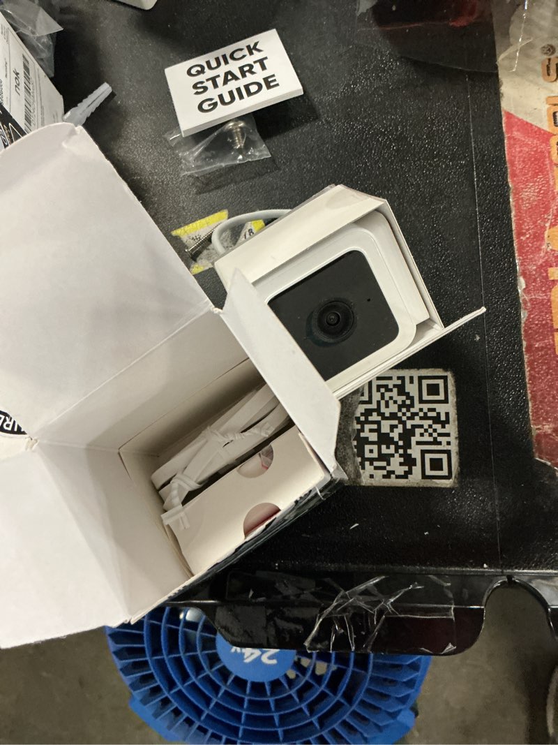 Condition photo showing Good Condition for wyze cam v3 with color night vision, wired 1080p hd indoor/outdoor video camera, 2-way audio, works with alexa, google assistant, and ifttt white 1 camera kit standard