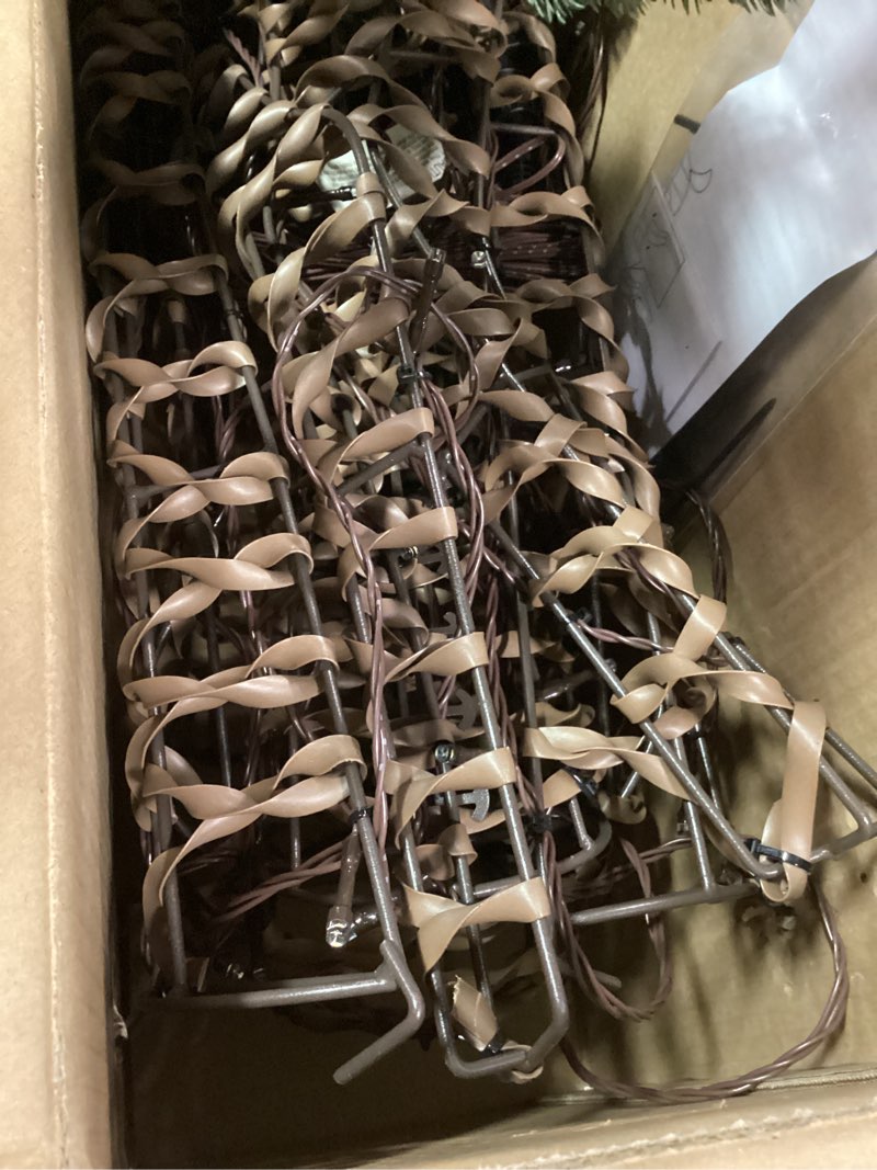 Condition photo showing New/Like New for LightsUp Christmas Reindeer Outdoor, 51" H Lighted Reindeer Outdoor Christmas Decor 70 Warm White LED, 3D Rattan Deer Standing Twinkle Deer for Home Yard Patio Garden Outside Decorations