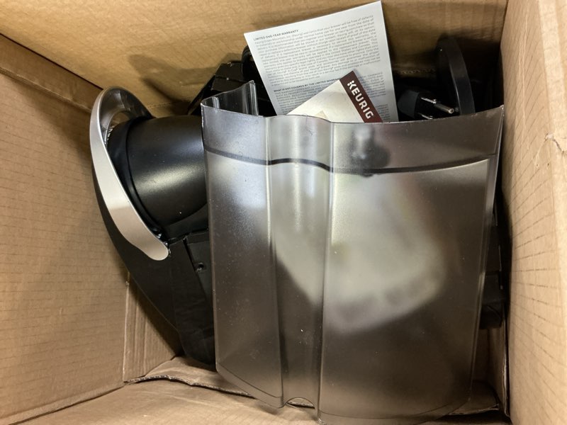 Condition photo showing As Is for Keurig K-Classic Single Serve K-Cup Pod Coffee Maker, with 3 Brew Sizes, 48oz Removable Reservoir, Black