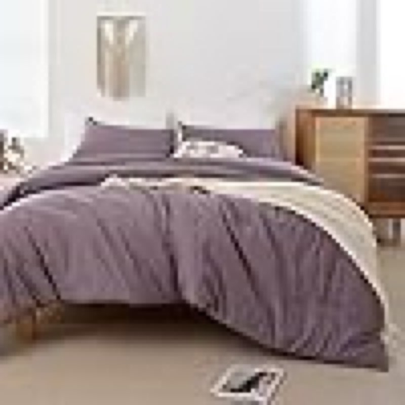 (Similar )ROSGONIA Comforter Full Size for Boys Teen Girls Dusty Purple, 3pcs(1 Boho Comforter & 2 Pillowcases) Lightweight Dorm Bedding Soft All Season Bed Set