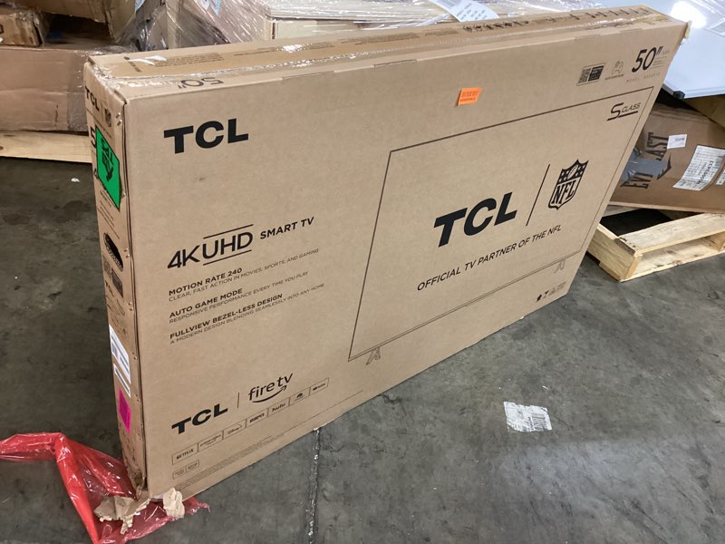 Condition photo showing Working Condition Verified for TCL 50-Inch Class S5 UHD 4K LED Smart TV with Fire TV (50S551F, 2024 Model), Dolby Vision, HDR PRO+, Dolby Atmos, Alexa Built-in with Voice Remote, Apple AirPlay 2 Compatibility, Streaming Television 50 inches TV only