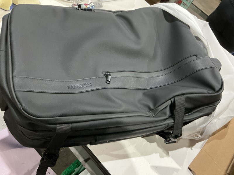 Condition photo showing Good Condition for fanwoli rolling vacuum backpack travel with one-button compression, expandable carry-on suitcase luggage, approved tsa lock & water-proof laptop compartment for outdoor/family/business trips white