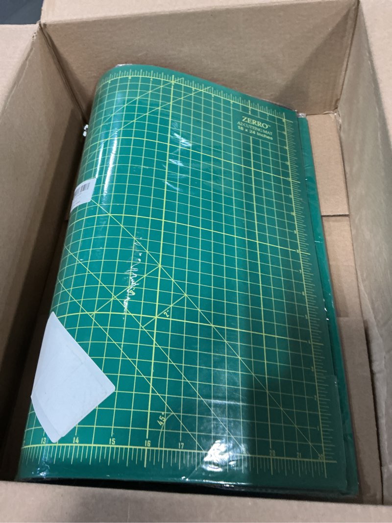 Condition photo showing Good Condition for zerro cutting mat 18" x 24" self healing professional double sided sewing rotary mat thick 5-layer with imperial/metric (a2) 24"l x 18"w