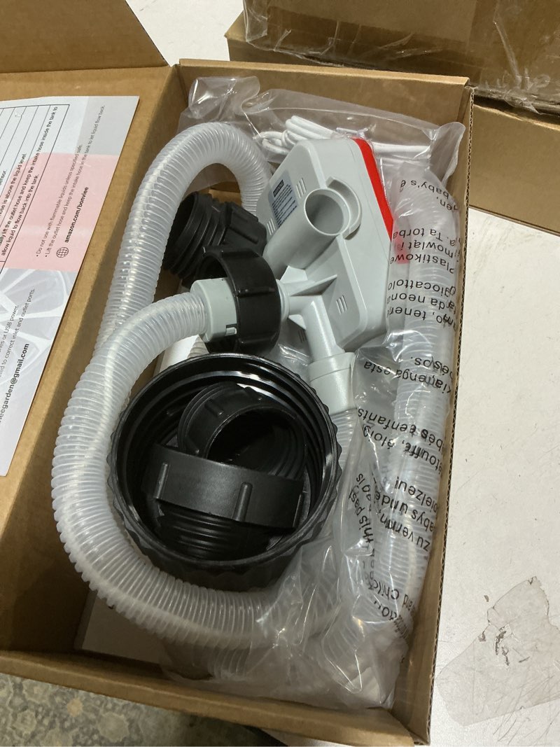 Condition photo showing New/Like New for bonviee fuel transfer pump with auto-stop, fast 3.2 gpm flow, 51” hose, battery/usb powered, 4 can adapters, portable gas can pump for oil, diesel, gasoline, safe no-spill refueling