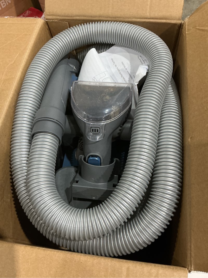 Condition photo showing As Is for vacmaster scb301 400 series portable carpet & upholstery spot cleaner machine, 15kpa power suction with versatile tools for pets, area rugs and couches 400ser-blue