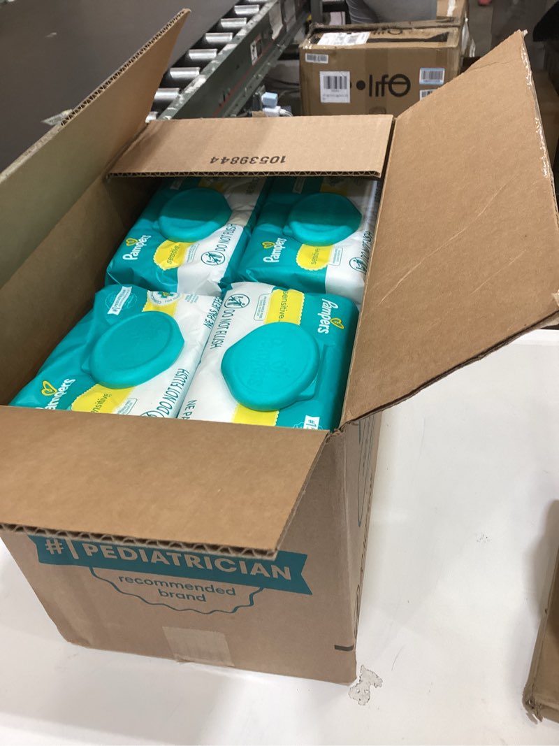 Condition photo showing Good Condition for pampers baby wipes sensitive perfume free 1x pop-top pack 84 count 84 count (pack of 12)