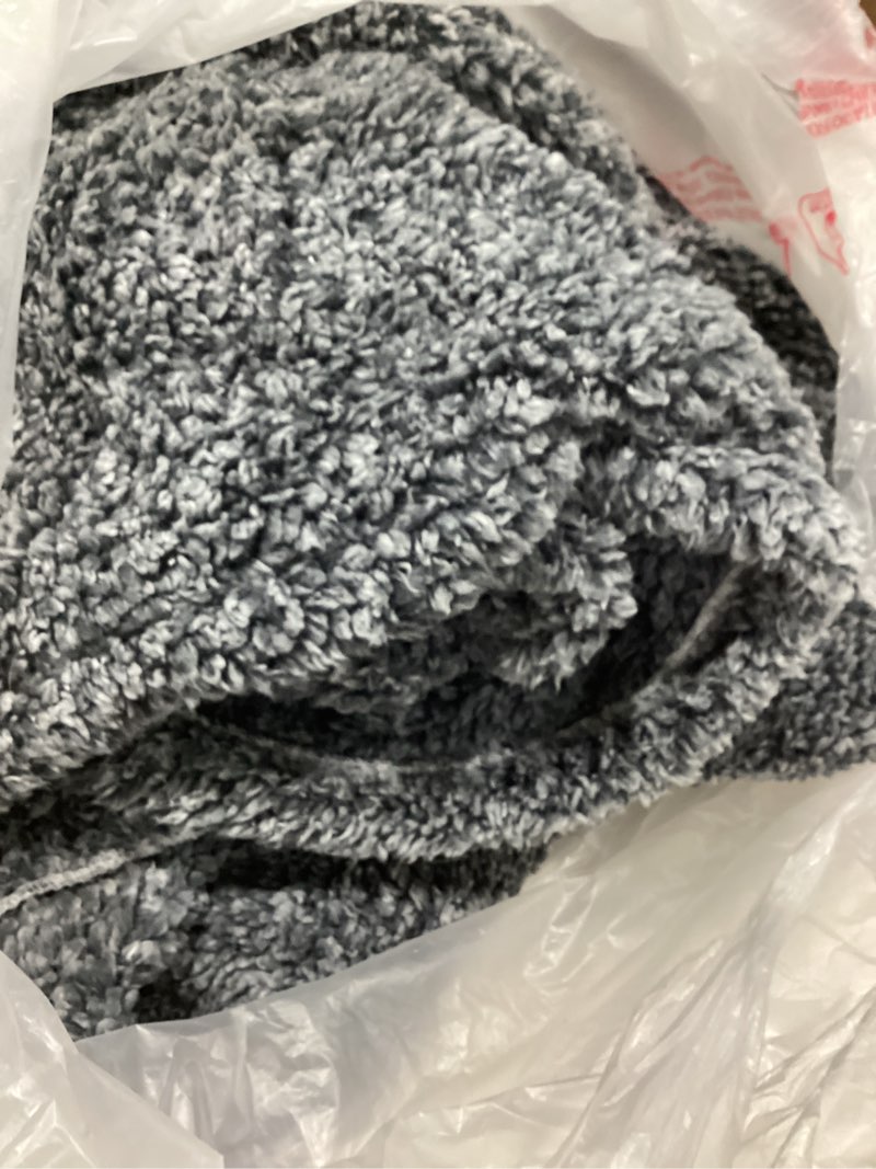 Condition photo showing As Is for heated blanket heated twin, electric blanket 62"x84" heating blanket with 8 hours auto off 10 fast heating levels machine washable sherpa heated blanket with overheating protection gray twin(62" x 84")