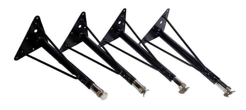 tapered metal table legs xu-leg-short-gg