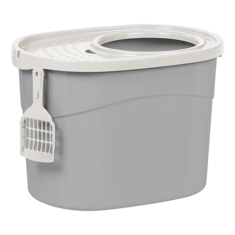 Top Entry Cat Litter Pan with Perforated Lid