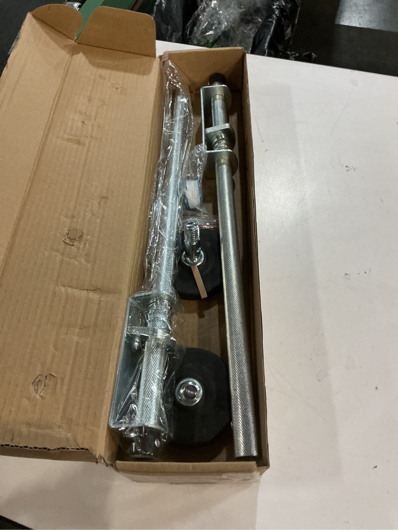 Condition photo showing As Is for 23" ladder levelers for type ii,i and ia extension ladders up to 32’,with anti-slip threaded and adjustable extension ladder legs for stairs and all surfaces - extented version?23"? 60cm*1 pair