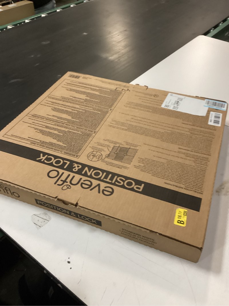 Condition photo showing As Is for Evenflo Position & Lock Baby Gate, Pressure-Mounted, Farmhouse Collection