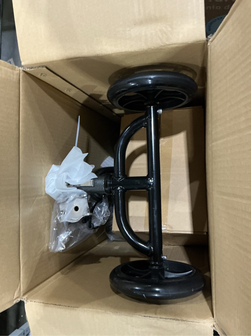 Condition photo showing As Is for Drive Medical 796 Adjustable Height Steerable Knee Walker Knee Scooter Leg Walker Crutch Alternative, Dual Pad with Basket and Hand Brake 350 Pound Weight Cap