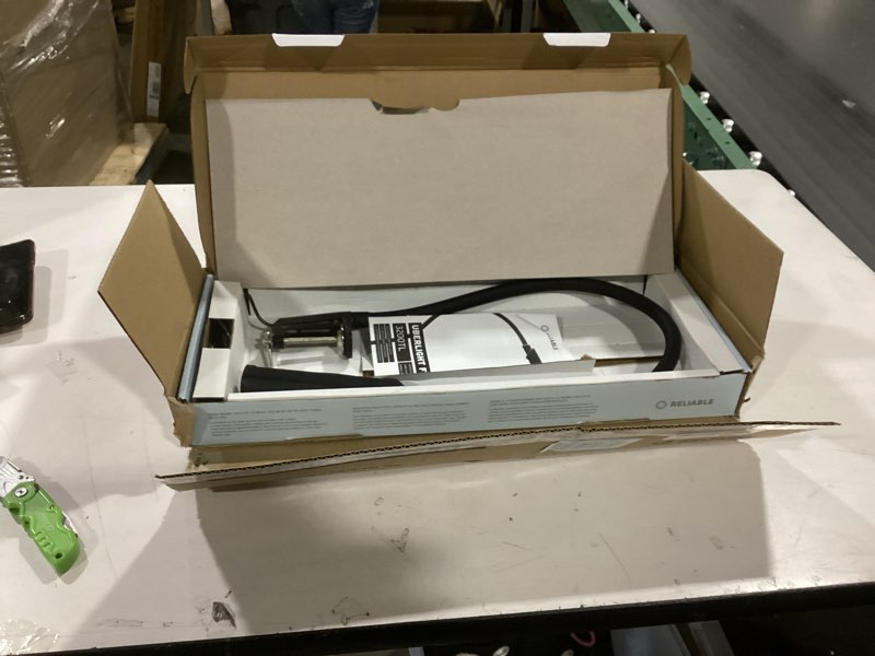 Condition photo showing New/Like New for Reliable UberLight Flex 3200TL Task Light – LED Portable Desk Light with Clamp, USB Connection, 26.5” Flexible Gooseneck, 270° Rotational Head, 9 Light Settings, and up to 60,000 Hours of Use (Black)