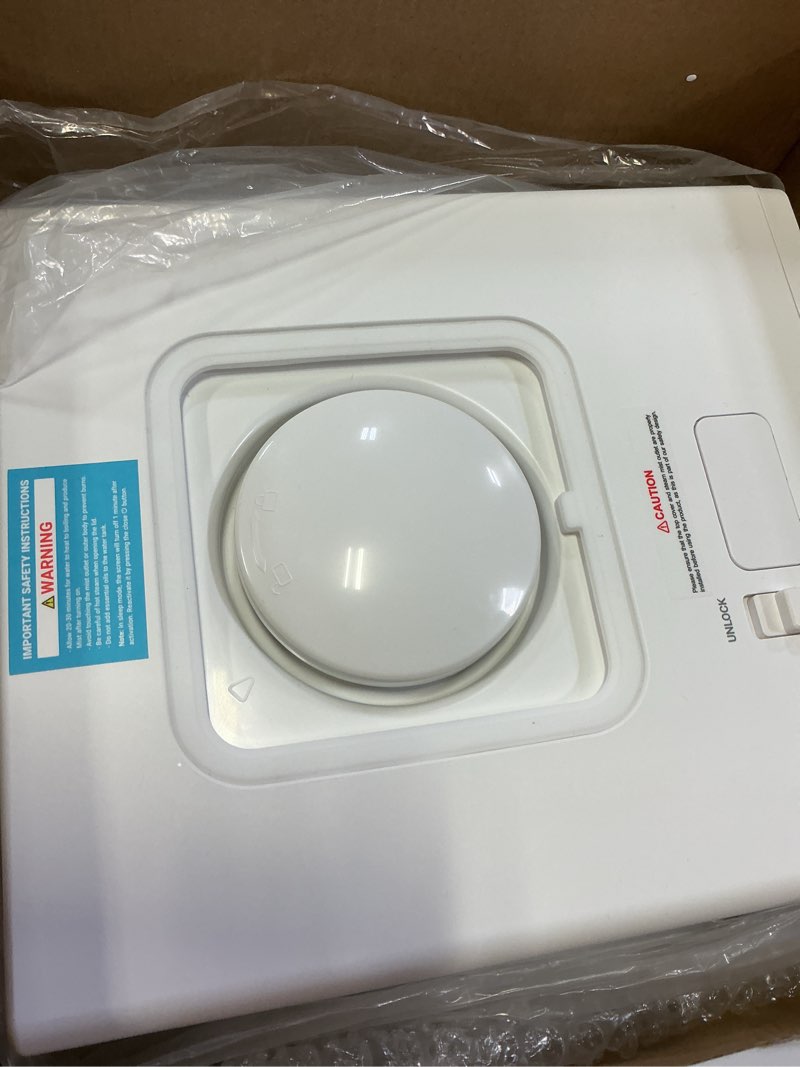 Condition photo showing Good Condition for Stainless Steel Humidifier, 3L Warm Mist Humidifier, Easy Clean with Warm Steam Humidifier, Healthy Air Mist Humidifiers for Bedroom Living Room, with Sleep Mode and Auto-off Setting 3LWhite