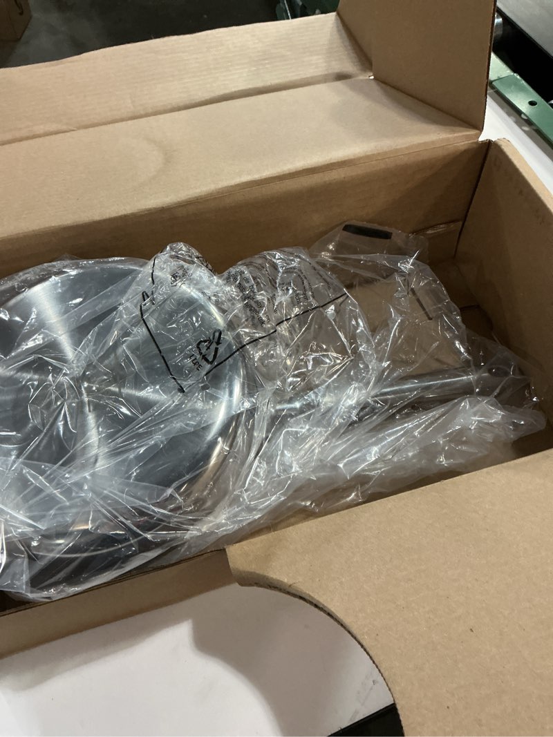 Condition photo showing New/Like New for All-Clad D3 3-Ply Stainless Steel Sauce Pan with Lid 3 Quart, Induction, Oven Broiler Safe 600F, Multipurpose, Compatible w/ All Cooktops, For Restaurant or Home Kitchen, Pots & Pans, Cookware, Silver 3 Quarts