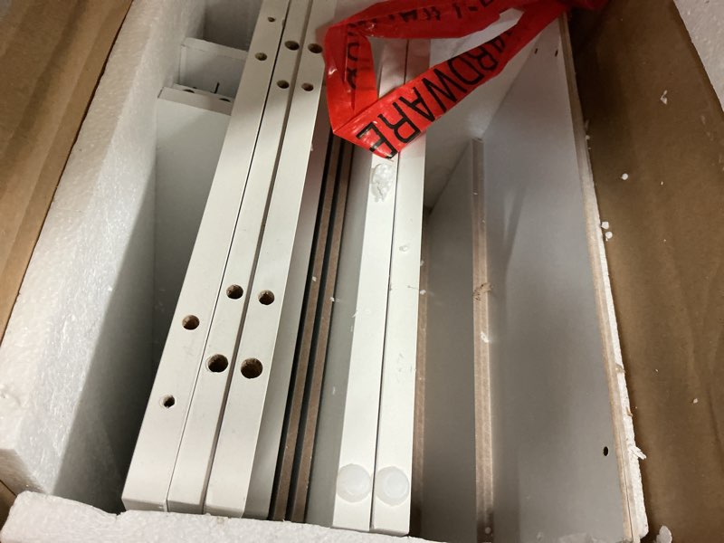 Condition photo showing Good Condition for VASAGLE Shoe Storage Cabinet, 10 Tier Shoe Rack Organizer, Holds Up to 30 Pairs of Shoes, for Entryway Bedroom, 12.6 x 24.8 x 73.6 Inches, White ULBS273T14 Shoe Rack 12.6"D x 24.8"W x 73.6"H White