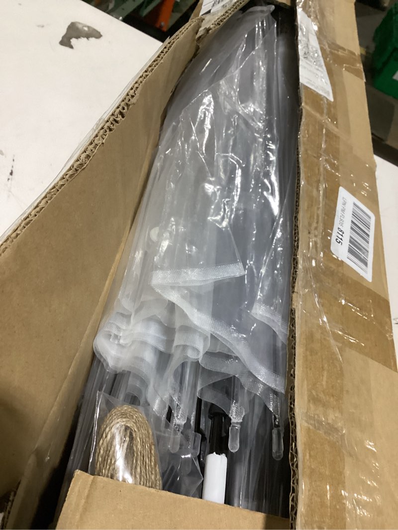 Condition photo showing As Is for saintrygo 20 pack clear umbrellas bulk,windproof waterproof stick wedding umbrellas with j hook handle for outdoor events