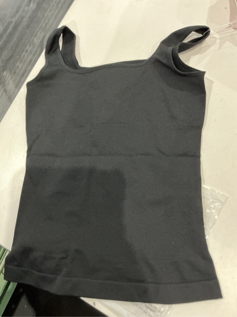Condition photo showing Good Condition for euyzou women's tummy control shapewear tank tops seamless square neck compression tops slimming body shaper camisole black large