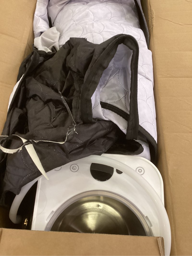 Condition photo showing As Is for Portable Sauna for Home, Personal SPA Steam Sauna with 10 Min Fast Heating & 9 Levels Heat, Warm Sauna Tent with 3L/1200W Steamer, Folding Chair, Remote Control for Body Relaxation,32" x 32" x 71"