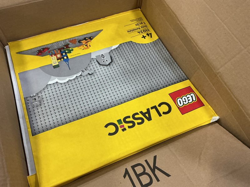 Condition photo showing Good Condition for LEGO Classic Gray Baseplate Square 48x48 Stud Foundation to Build, Play, and Display Brick Creations, Great for City Streets, Castle, and Mountain Scenes, 11024