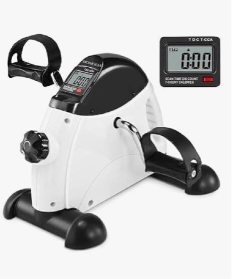 Pedal Exerciser Under Desk Exercise Bike for Leg and Arm Cycling and Recovery Exercise