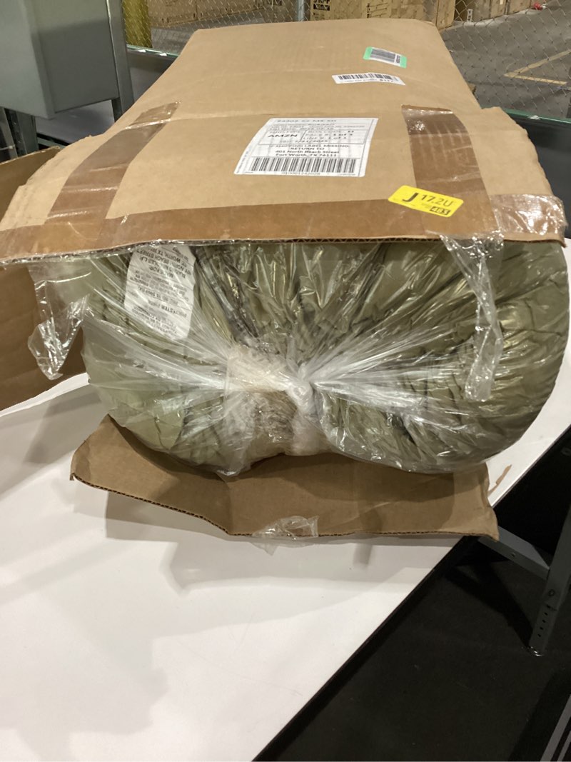 blazing needles solid microsuede papasan chair cushion, 52" x 6" x 52", sage green 52 in x 6 in x 52 in sage green