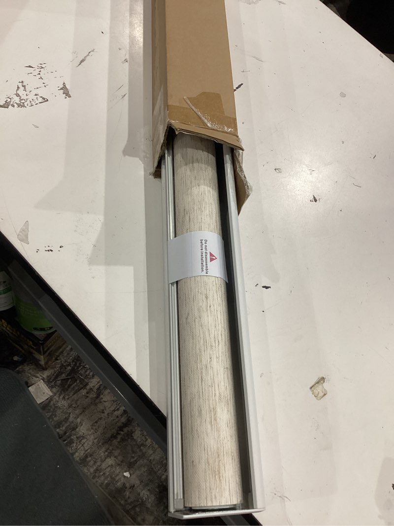 Condition photo showing New/Like New for persilux cordless blinds for indoor window blinds light filtering roller shades natural woven uv protection window shades pull down roller blinds for home sliding doors (cream 21" w x 72" h) 21"w x 72"h cream (light filtering)