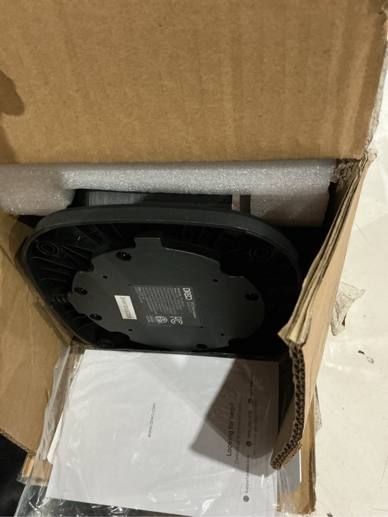 Condition photo showing Good Condition for dreo quiet space heater, 1500w portable heaters for indoor use with remote, 70° oscillation, fast and safety electric ptc ceramic for desk office bedroom, 12h timer silver heaters