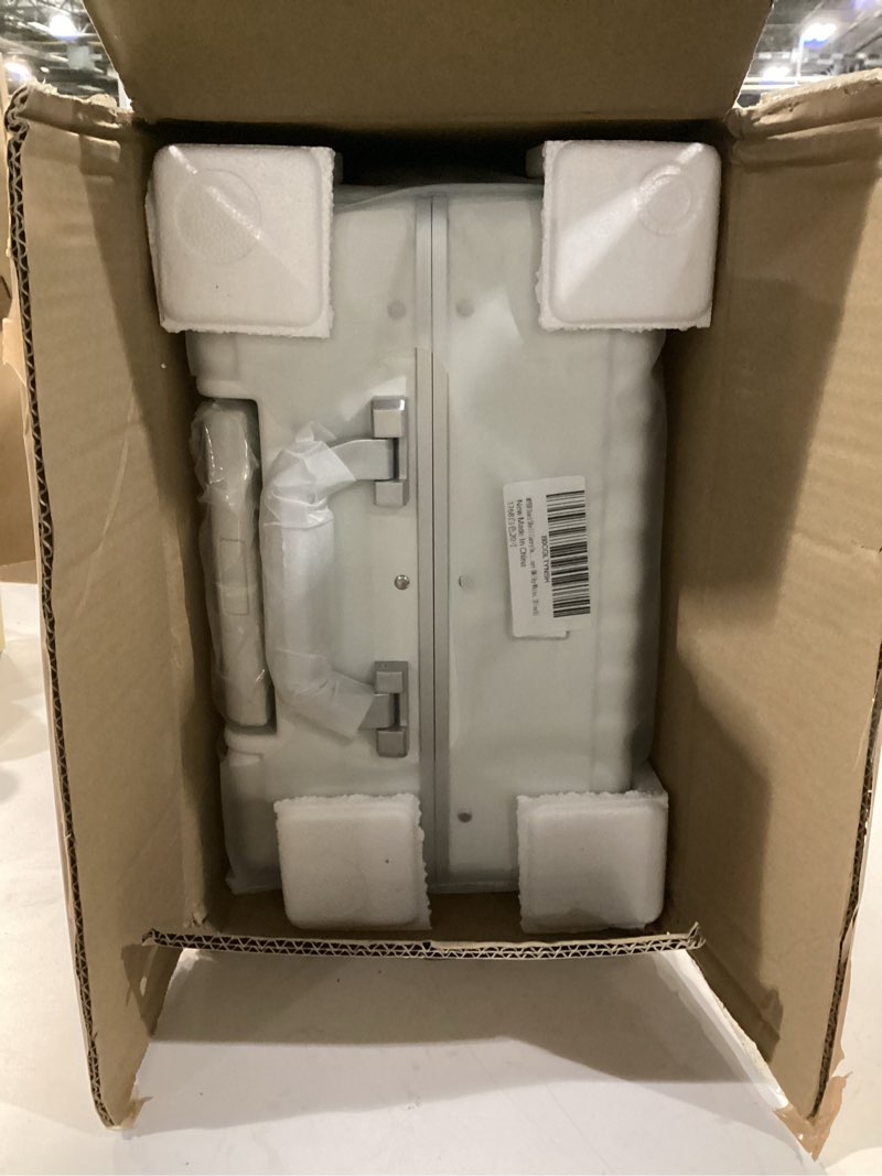 Condition photo showing New/Like New for MYER Hard Shell Carry On Luggage 22x14x9 Airline Approved,20 Inch Aluminum Luggage with 100% 3-Layer PC,Carry On Suitcases with Wheels,Cup Holder and USB Port (Milky White, 20 inch)
