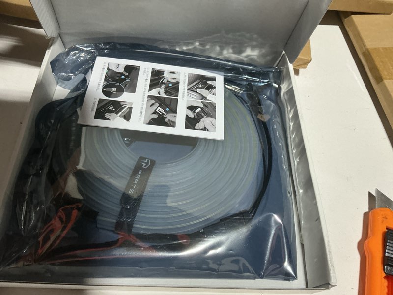 Condition photo showing Good Condition for tparts frunk led light strip for tesla model y juniper 2025 2026, flexible silicone waterproof interior lighting bar, tool-free installation front trunk accessories ambient lights (cool white light) 3.frunk led (my juniper 25+) cool white light