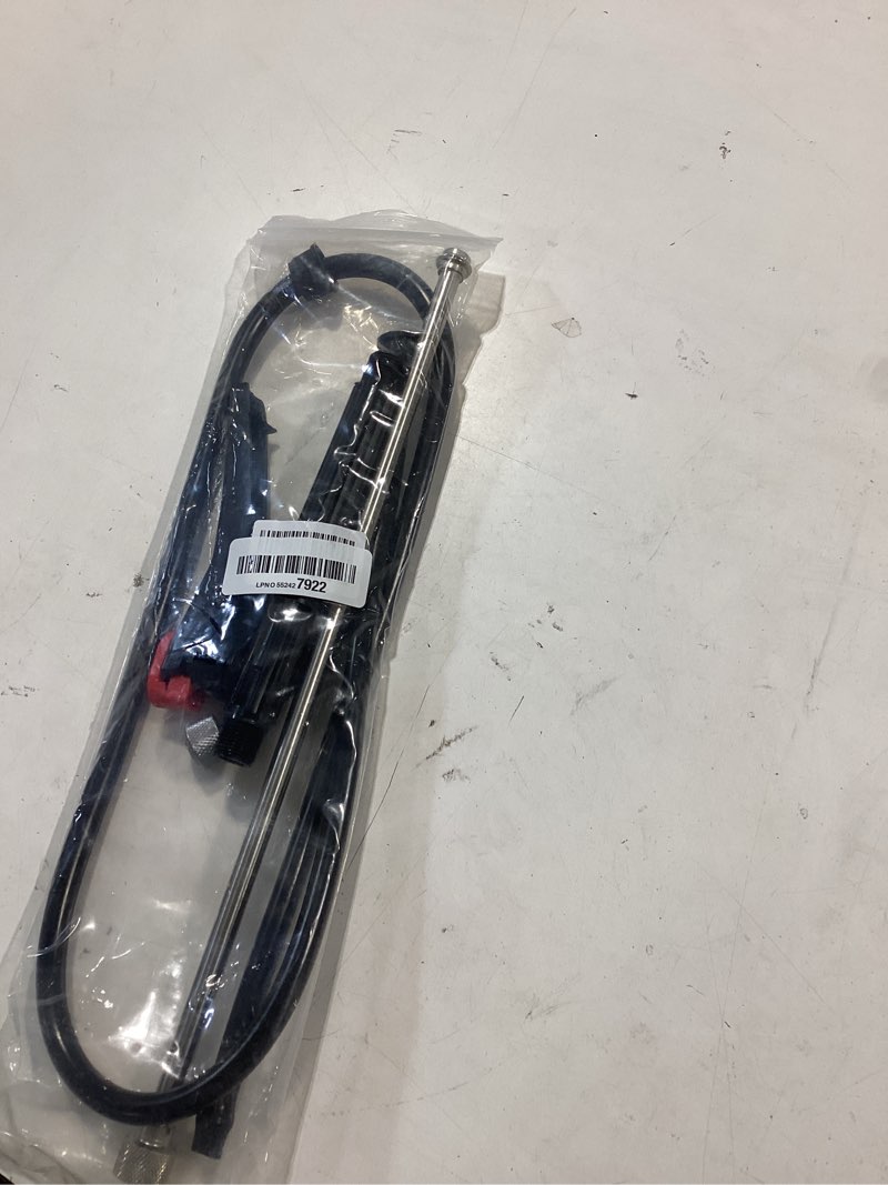 Condition photo showing Good Condition for vanpet pump action pressure sprayer wand, greenwood backpack sprayer parts, 29 inches stainless steel sprayer wand with shut off valve (pump action pressure sprayer wand & hose)
