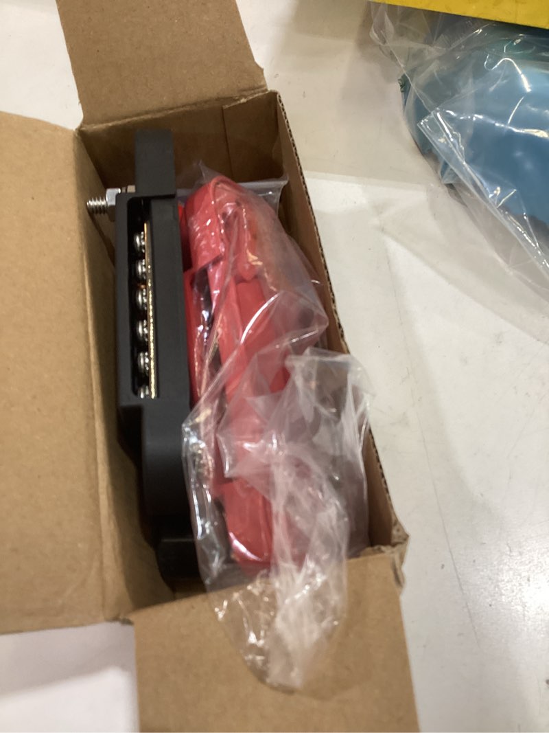 Condition photo showing Good Condition for rvboatpat power distribution block 12v 150a 1/4" stud marine bus bar 12 volt dc battery busbar for boat automotive solar wiring a pair
