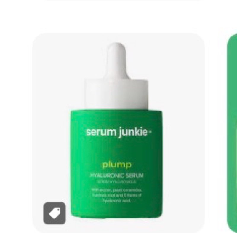 serum junkie PLUMP Hyaluronic Acid Serum with 5D Hyaluronic Complex, Ectoin, Plant Ceramides, Vitami