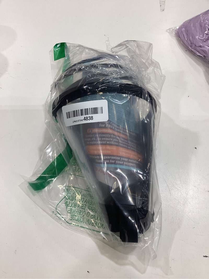 Condition photo showing New/Like New for dog cone collar after surgery, extended dog recovery cone to stop licking wounds, transparent soft elizabethan collar for large medium small dogs, adjustable pet cone with elastic neck loops ultra transparent s (10"-11.75")