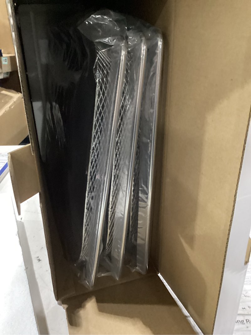 Condition photo showing New/Like New for breville air fry/dehydrate mesh baskets | cook multiple batches with this set of 3 stainless steel baskets | for smart oven air fryer pro bov900 and bov950