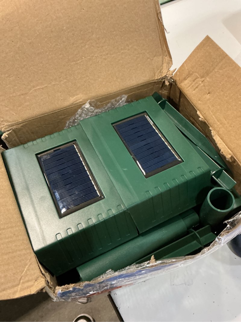 Condition photo showing As Is for 2026 sonic fortress pro deer repellent devices, racoon repellent outdoor squirrel fortress pro ip65 animal repeller cat deterrent with motion sensor&flash light to scare dog out of garden yard(4)