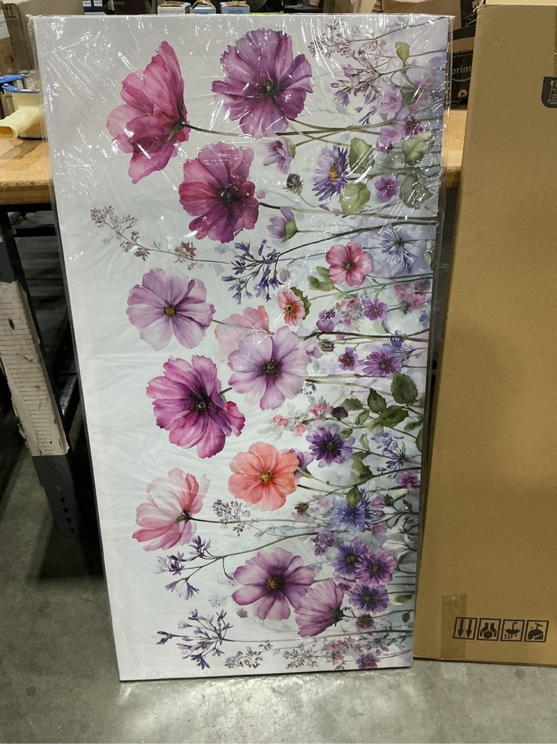 Spring flower wall canvas