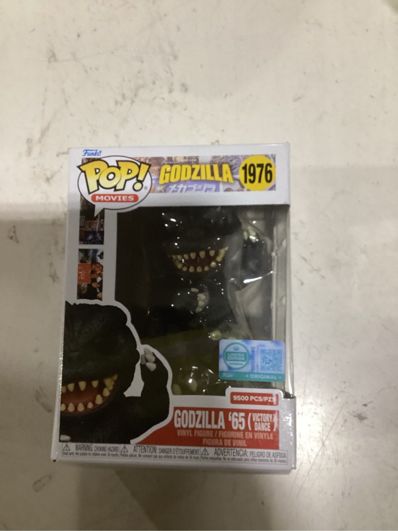 Condition photo showing As Is for funko pop! supreme le: godzilla - godzilla’65 (victory dance) - collectable vinyl figure - gift idea - official merchandise - toys for kids & adults - cartoon fans - model figure for collectors