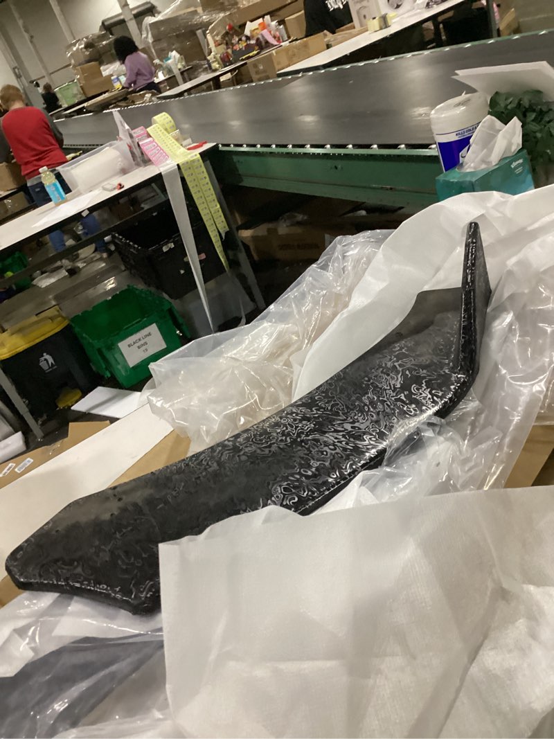 Condition photo showing As Is for (similar to )compatible for honda civic ek3 luggage compartment lid spoiler 1996-2000 carbon fiber car wing adjustment external body kit accessories(forged carbon fiber)