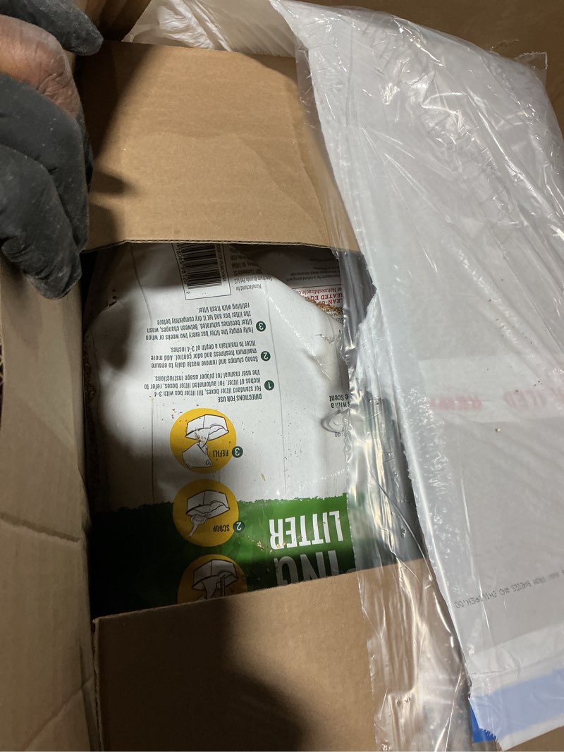 Condition photo showing As Is for Nature's Miracle Premium Clumping Corn Cob Litter, Tough Odor Bio-Enzymatic Formula, Dust Free Updated Formula 18 lb