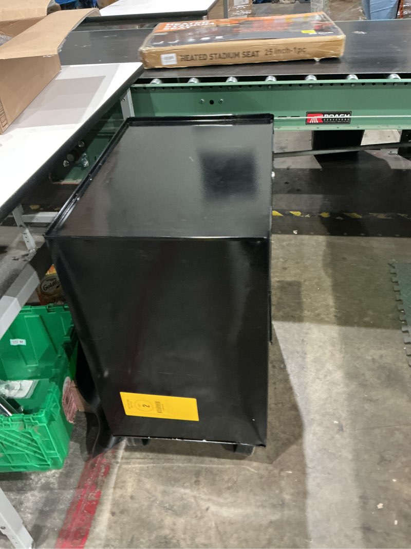 Condition photo showing As Is for craftsman 1000 series 26.5-in w x 32.5-in h 4-drawer steel rolling tool cabinet (black)