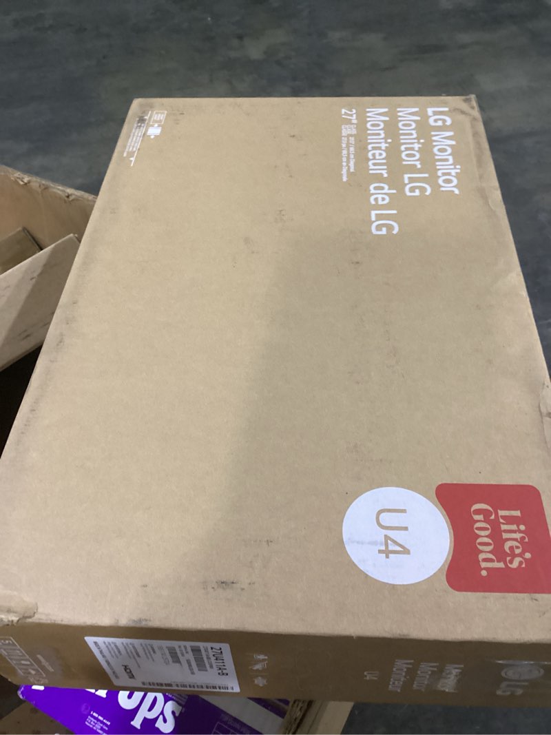 Condition photo showing As Is for LG 27U411A-B 27-inch Full HD (1920 x 1080) IPS Computer Monitor, 120Hz, HDR10, Reader Mode, Flicker Safe, HDMI, Slim Stand Base, Black 27 inch