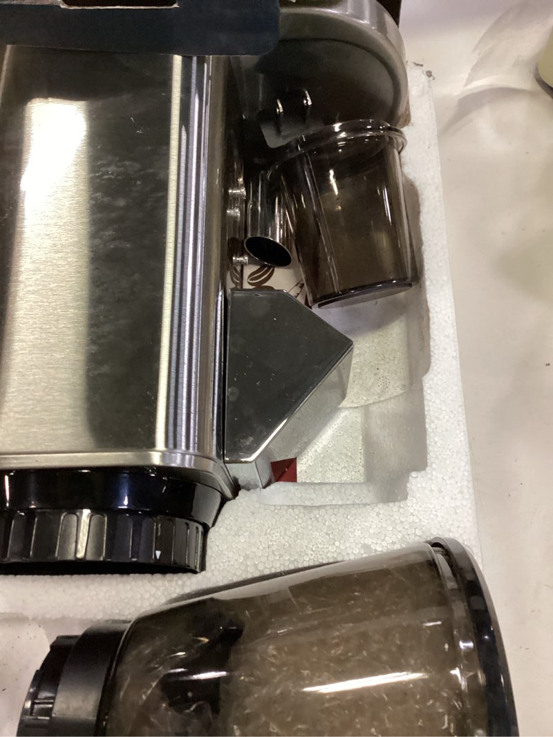 Condition photo showing Good Condition for Tuni G1 Conical Burr Coffee Grinder, 48 Grind Settings Anti-static Burr Mill, Precision Electronic Timer and LED Touchscreen for Espresso/Drip/Cold Brew/French Press, Stainless Steel, Silver